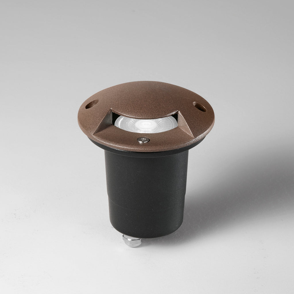 Faro carrabile HUMMER forma rotonda, acciaio inox - FT-FeelThe