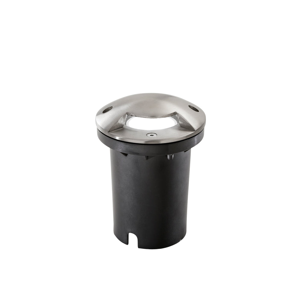 Faro carrabile HUMMER forma rotonda, acciaio inox - FT-FeelThe