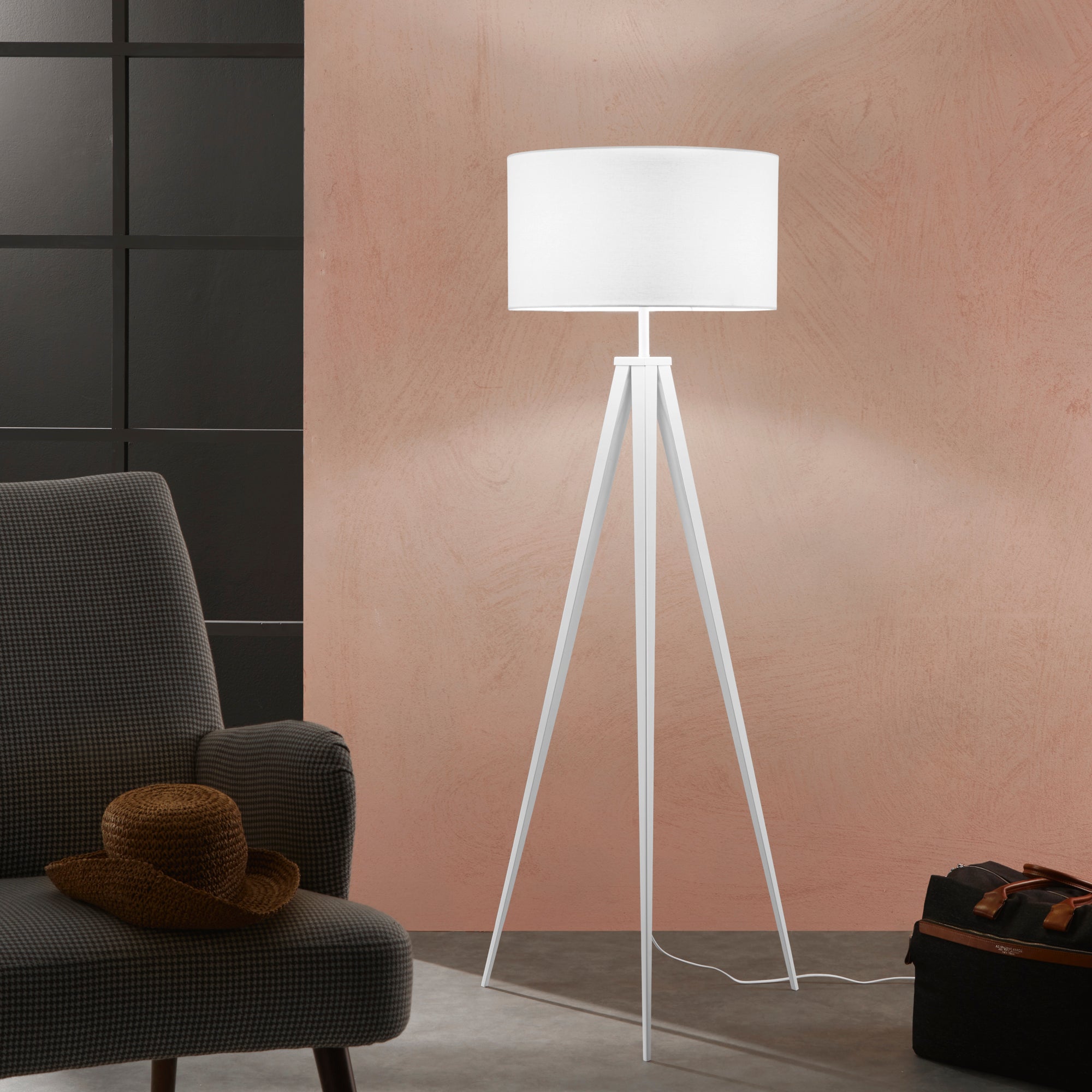 Piantana IBIS in metallo e paralume in tessuto - FT-FeelThe