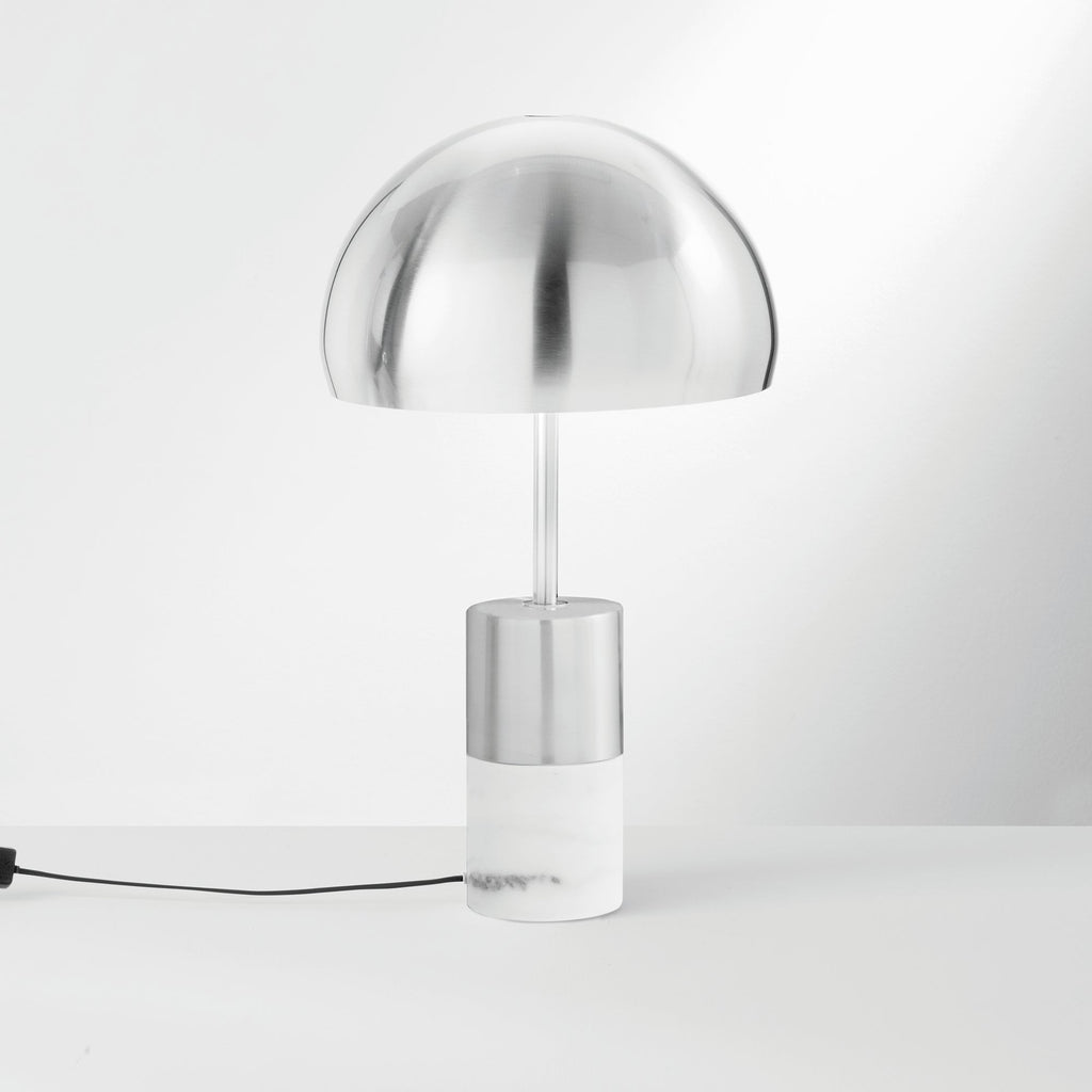 Lampada da tavolo oro IGEA in metallo con base in marmo - FT-FeelThe