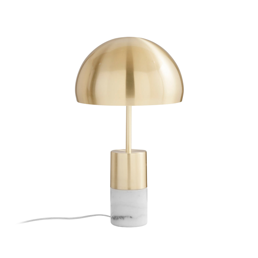 Lampada da tavolo oro IGEA in metallo con base in marmo - FT-FeelThe