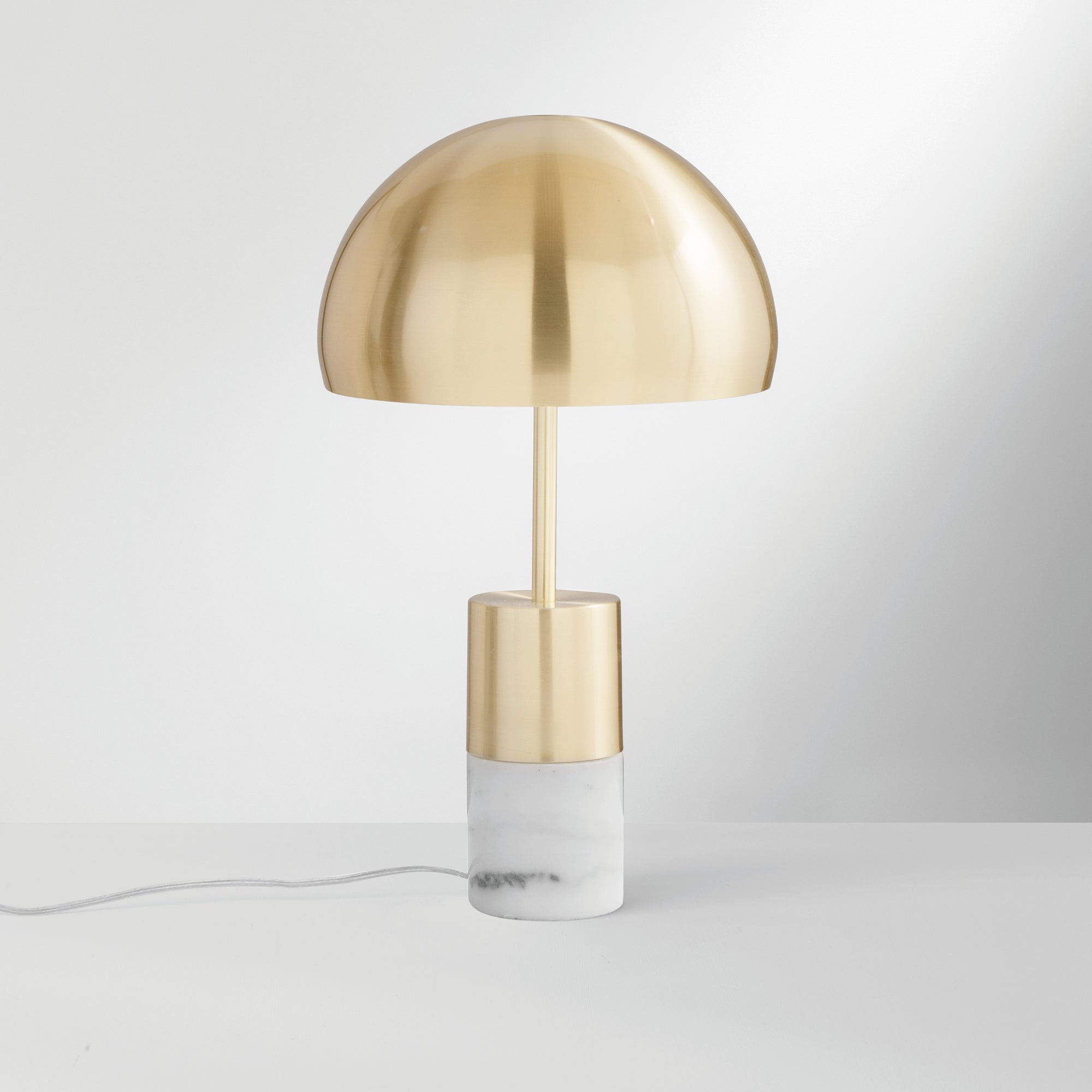 Lampada da tavolo oro IGEA in metallo con base in marmo - FT-FeelThe