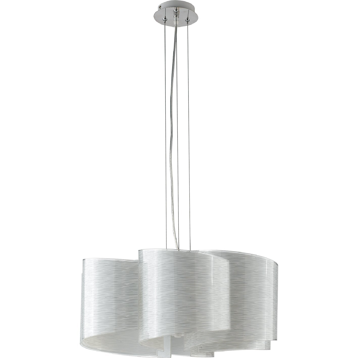 Lampadario a sospensione JOYCE in vetro decorato (6XE27) - FT-FeelThe