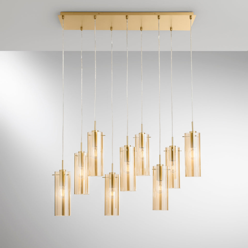Sospensione lineare MAGIC, nove diffusori - FT-FeelThe