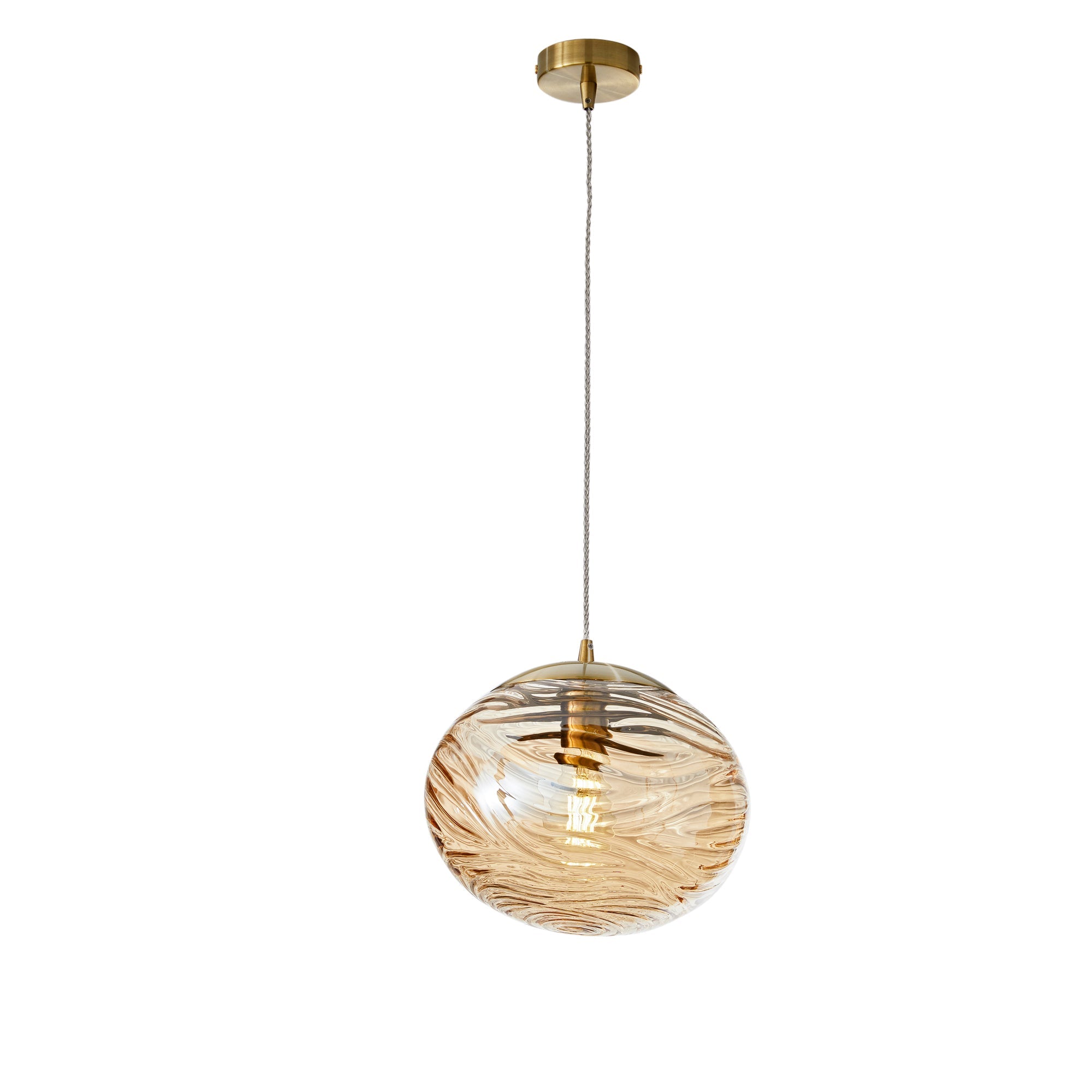 Lampadario a sospensione NEREIDE, disponibile in blu, champagne o trasparente - FT-FeelThe
