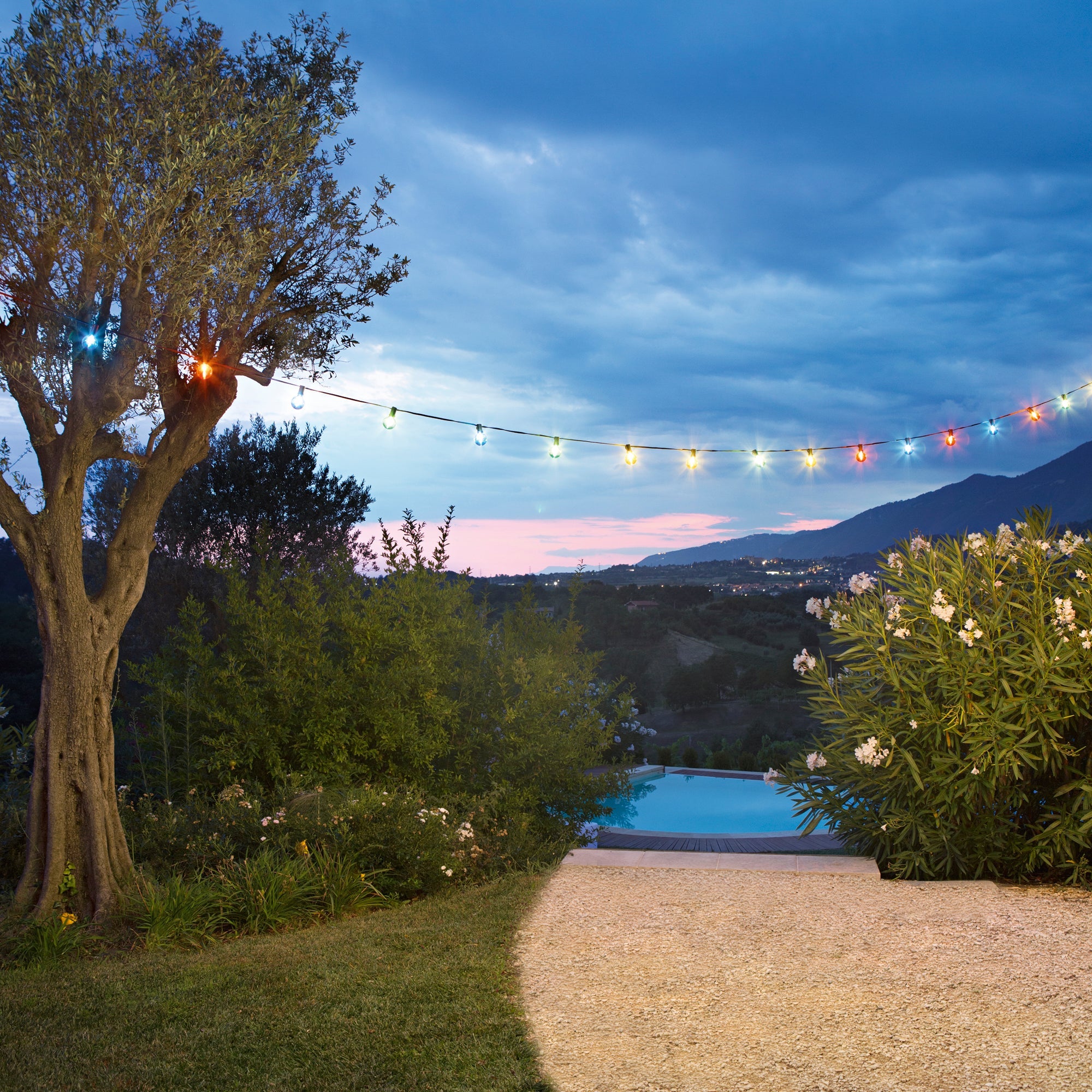 Stringa elettrificata PICNIC con luci LED in vari colori adatta per esterni - FT-FeelThe