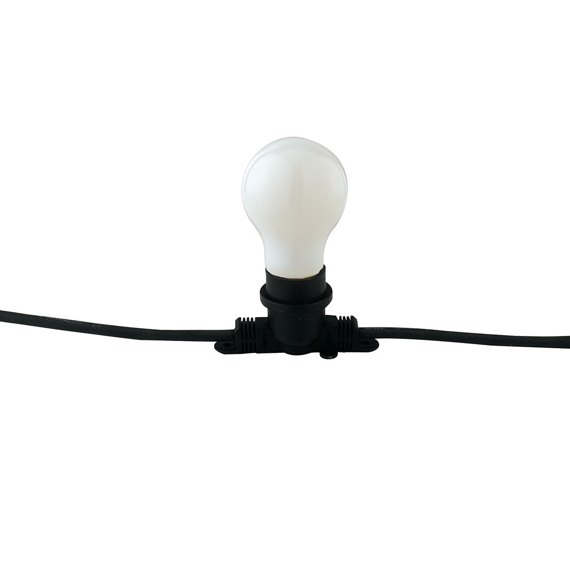 Stringa elettrificata Picnic E14 per esterni con cavo in gomma inclusiva di spina schuko e connettore modulabile - FT-FeelThe