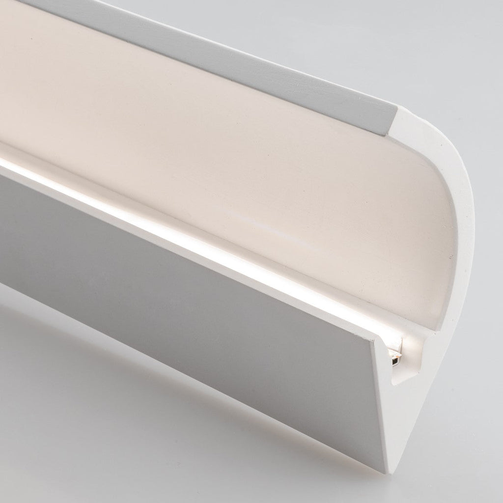 Profilo in gesso GIMEL bianco con emissione veletta 1 metro - FT-FeelThe