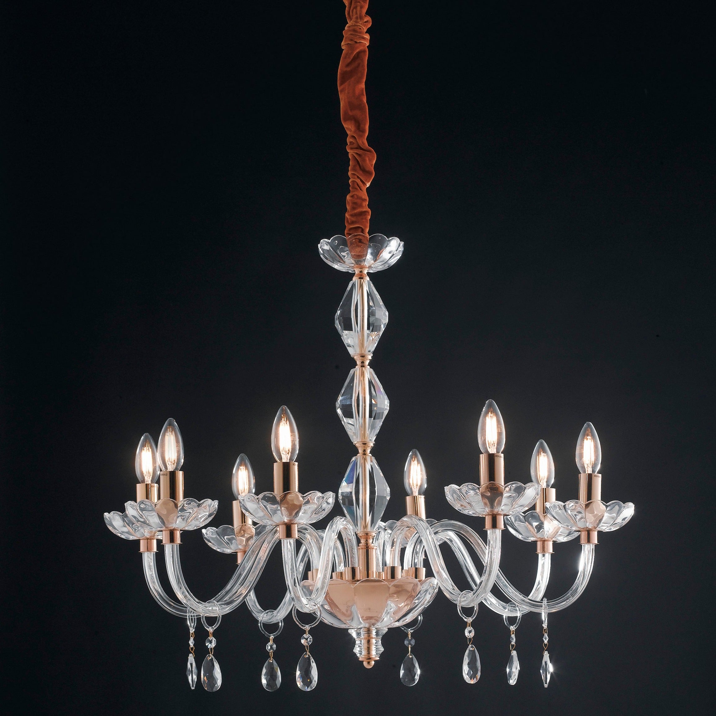 Lampadario a sospensione RIFLESSO in cristallo - FT-FeelThe