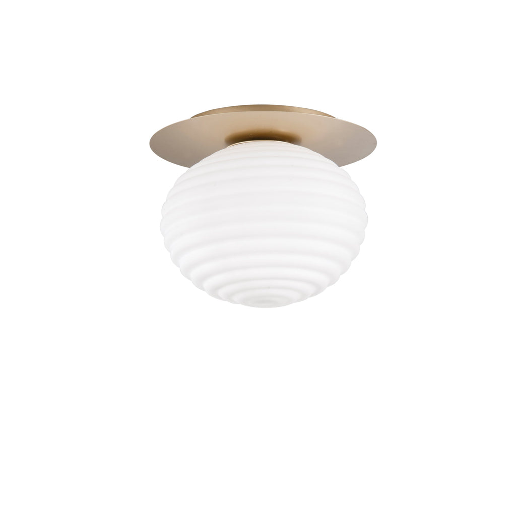 Plafoniera RIPPLE in metallo con diffusore in vetro - FT-FeelThe