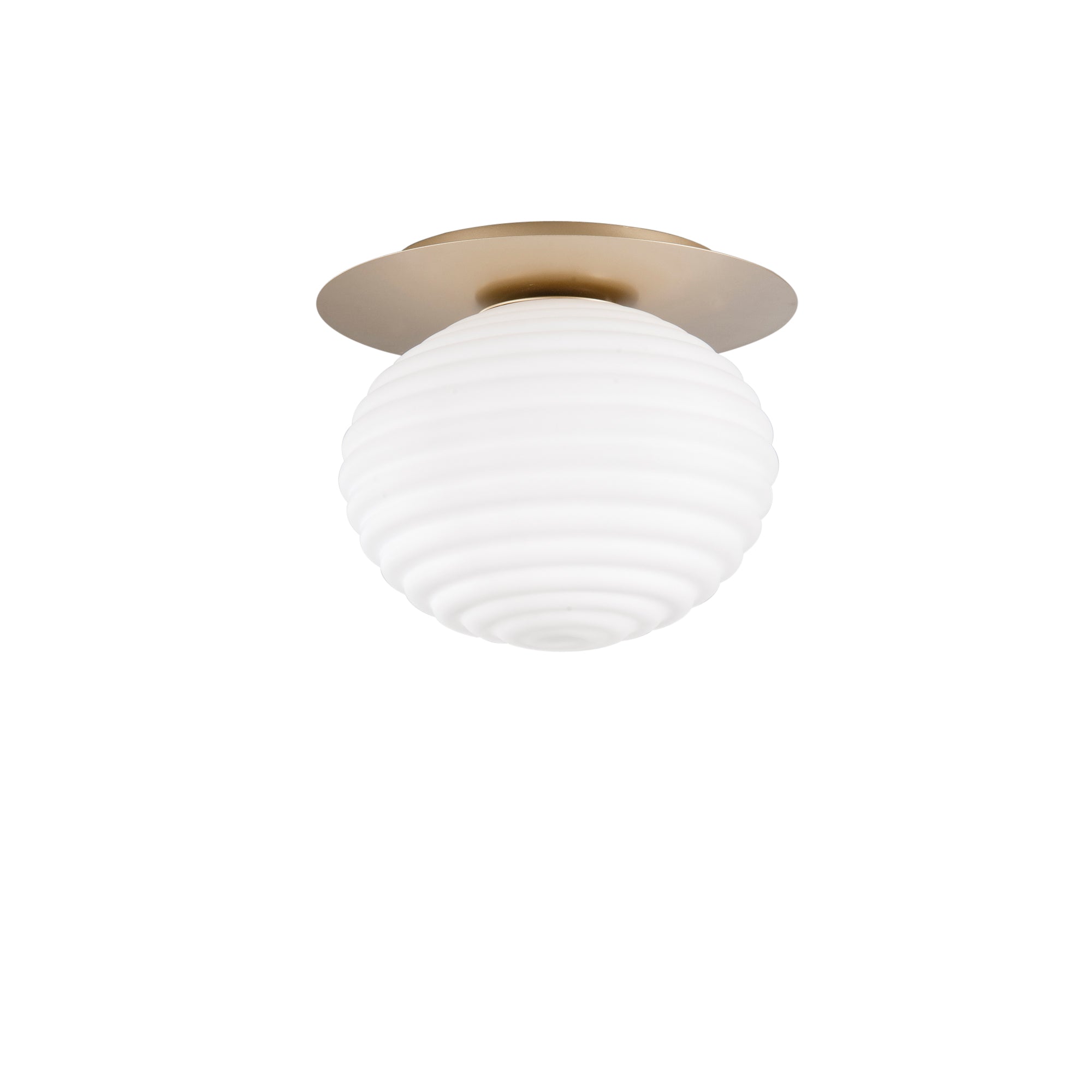 Plafoniera RIPPLE in metallo con diffusore in vetro - FT-FeelThe