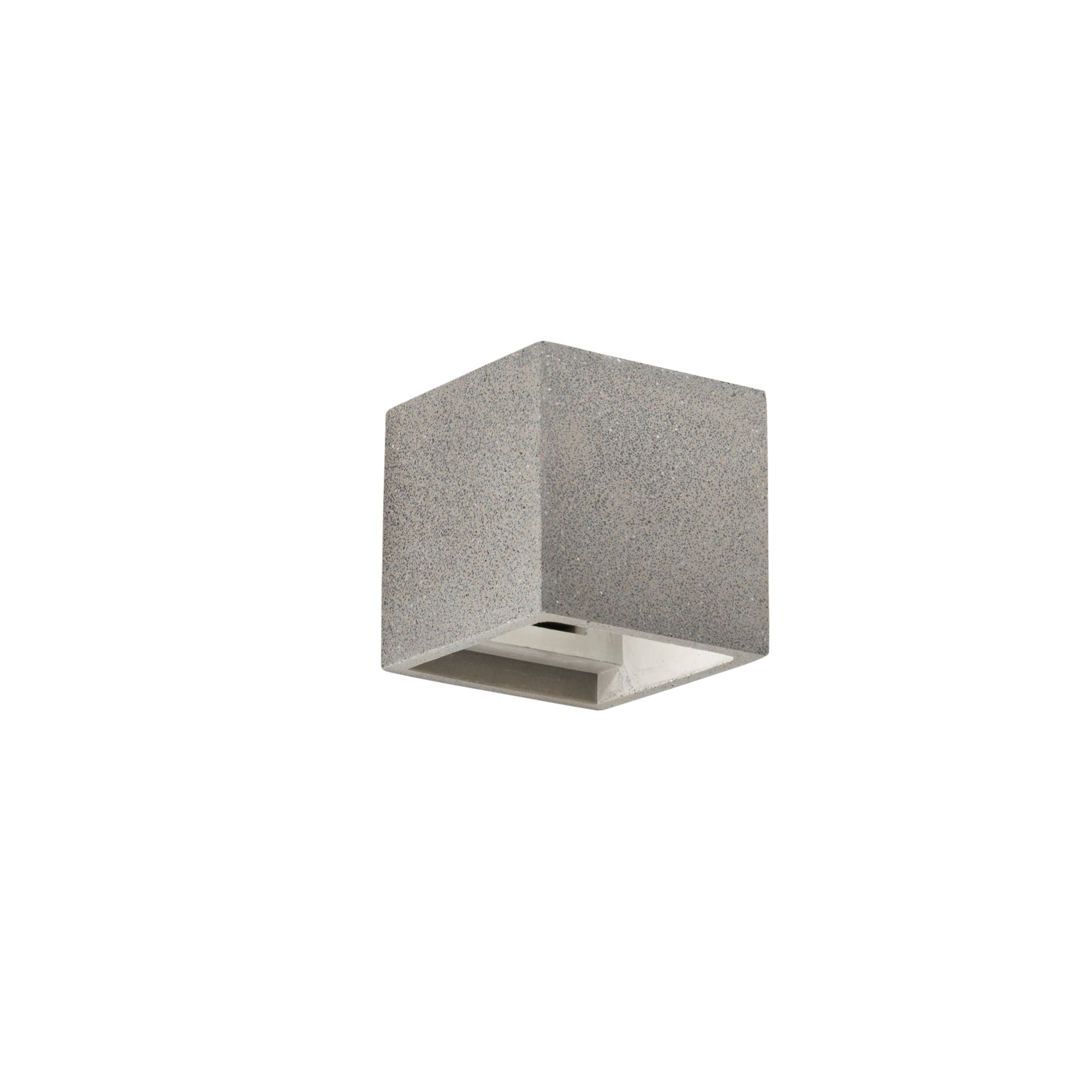 Applique RUBIK in cemento naturale e luce biemissione - FT-FeelThe
