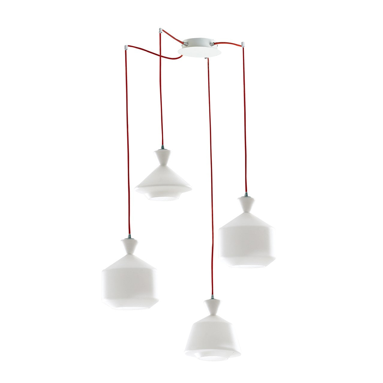 Lampadario a sospensione SUGAR, quattro diffusori - FT-FeelThe