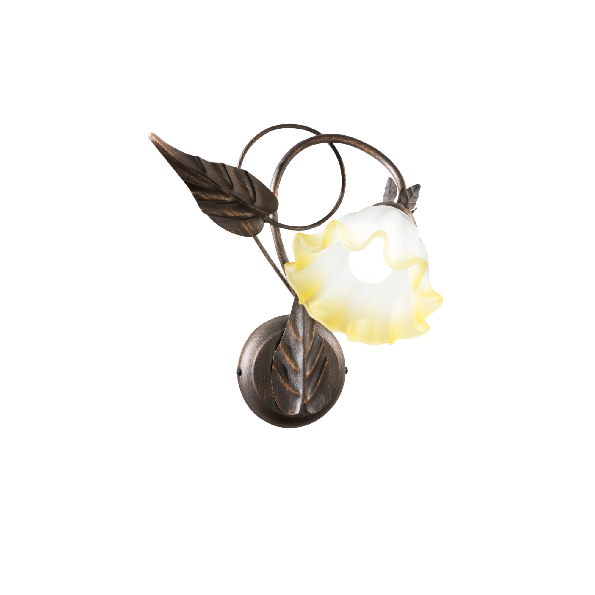Applique TRISTANO in metallo con diffusore in vetro 16X35cm - FT-FeelThe