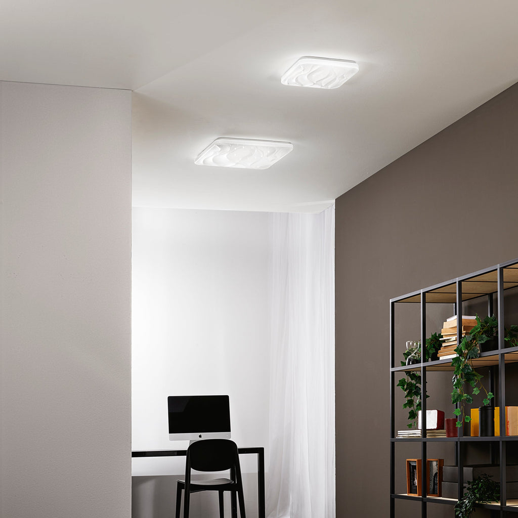 Plafoniera WAVE con interruttore CCT, Wi-Fi e telecomando incluso. - FT-FeelThe