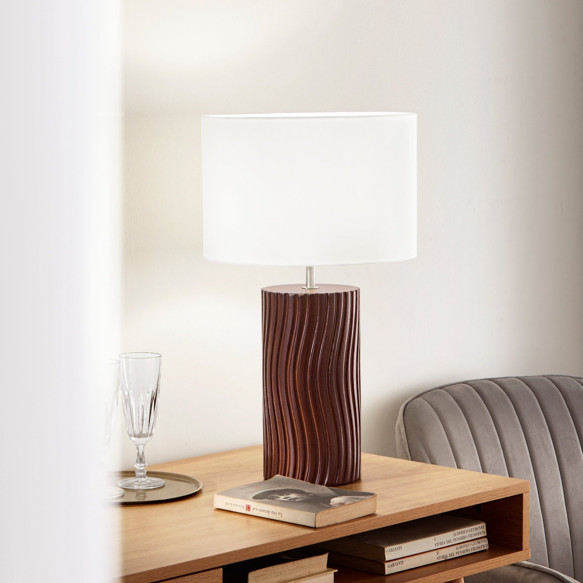 Lampada da tavolo Woodlog - Foto ambientata