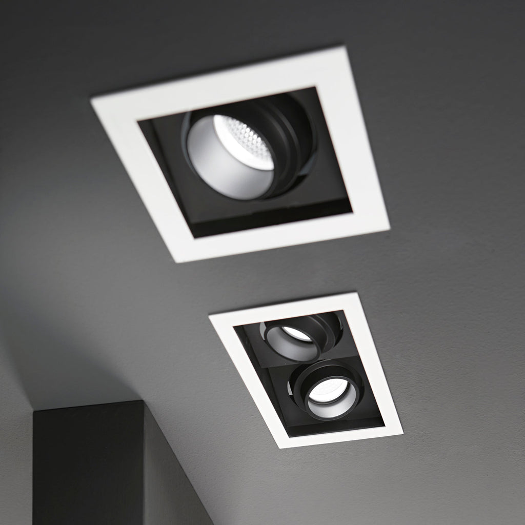 Incasso LED APOLLO antiriflesso con due luci spot orientabile - FT-FeelThe