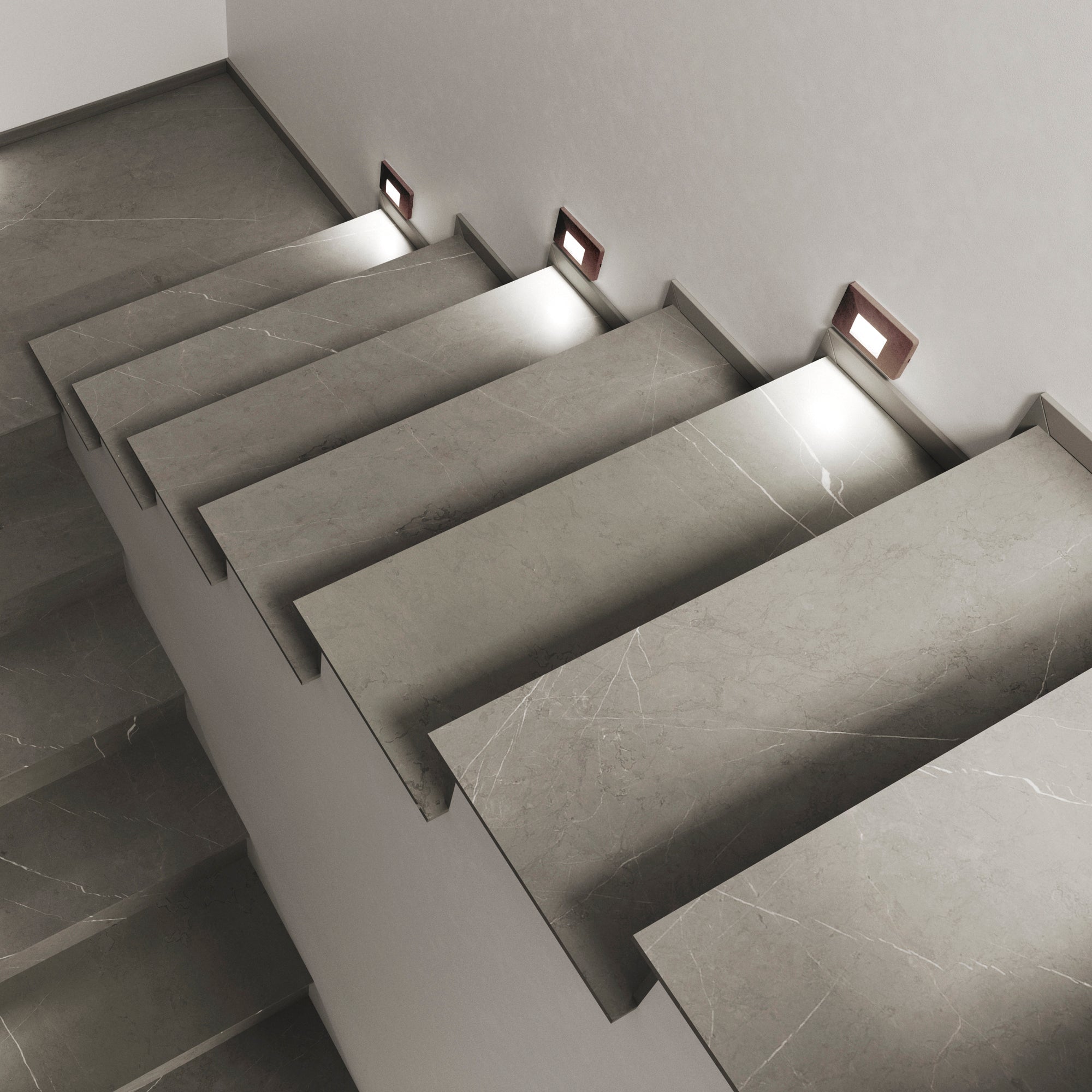 Incasso segnapassi Breen LED SMD 3W, con doppio sistema di fissaggio a muro o su cassetta - FT-FeelThe