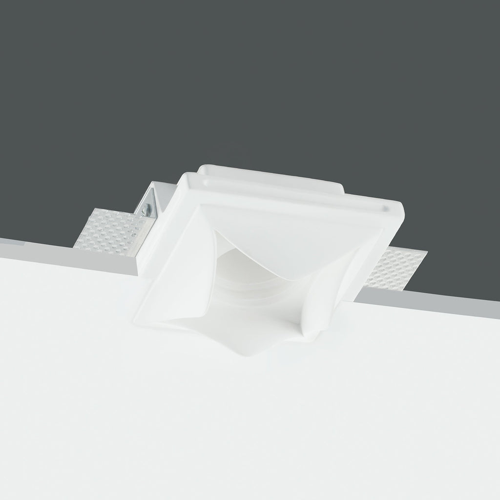 Incasso BRICK in gesso bianco verniciabile (1x GU10) - FT-FeelThe