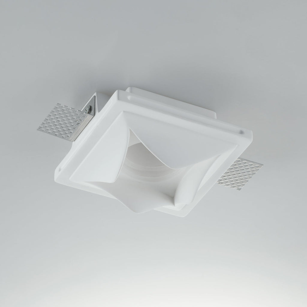 Incasso BRICK in gesso bianco verniciabile (1x GU10) - FT-FeelThe