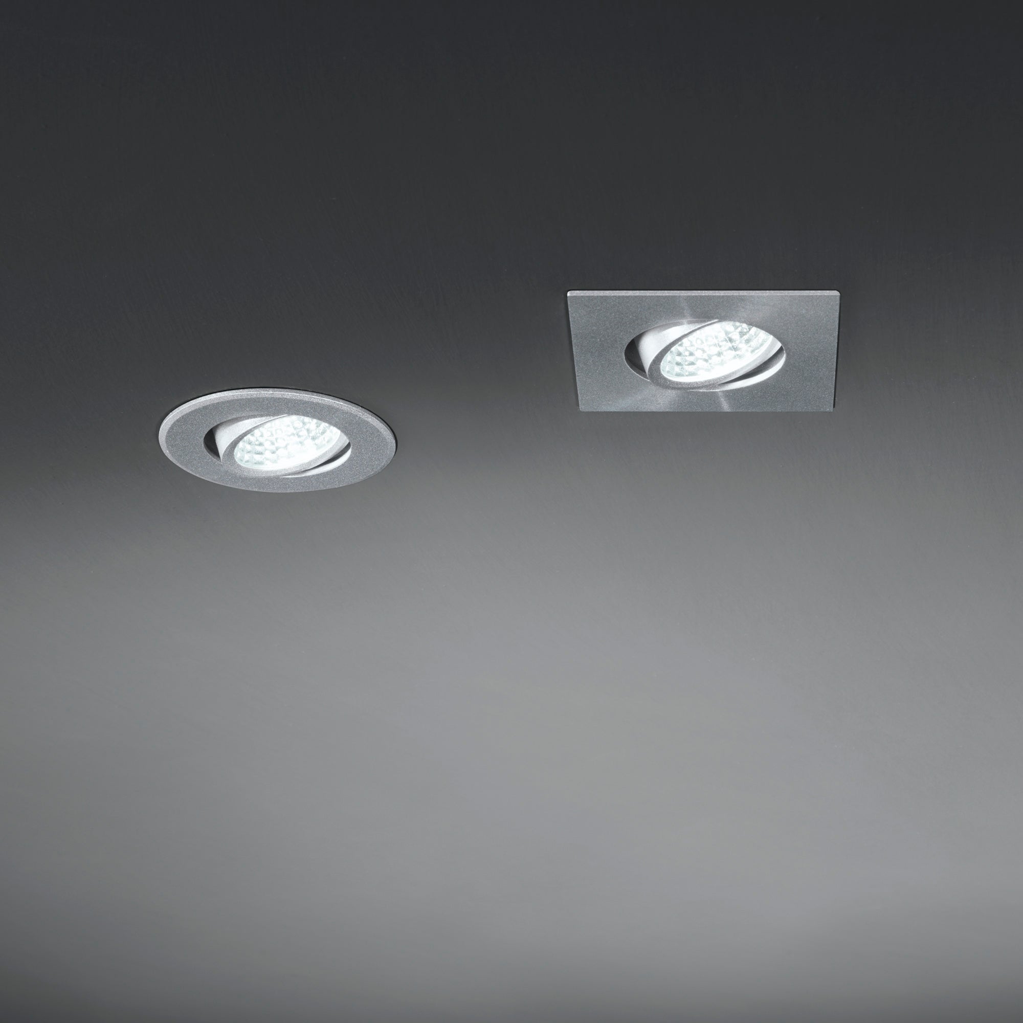 Incasso LED POLARIS orientabile in alluminio argento - FT-FeelThe
