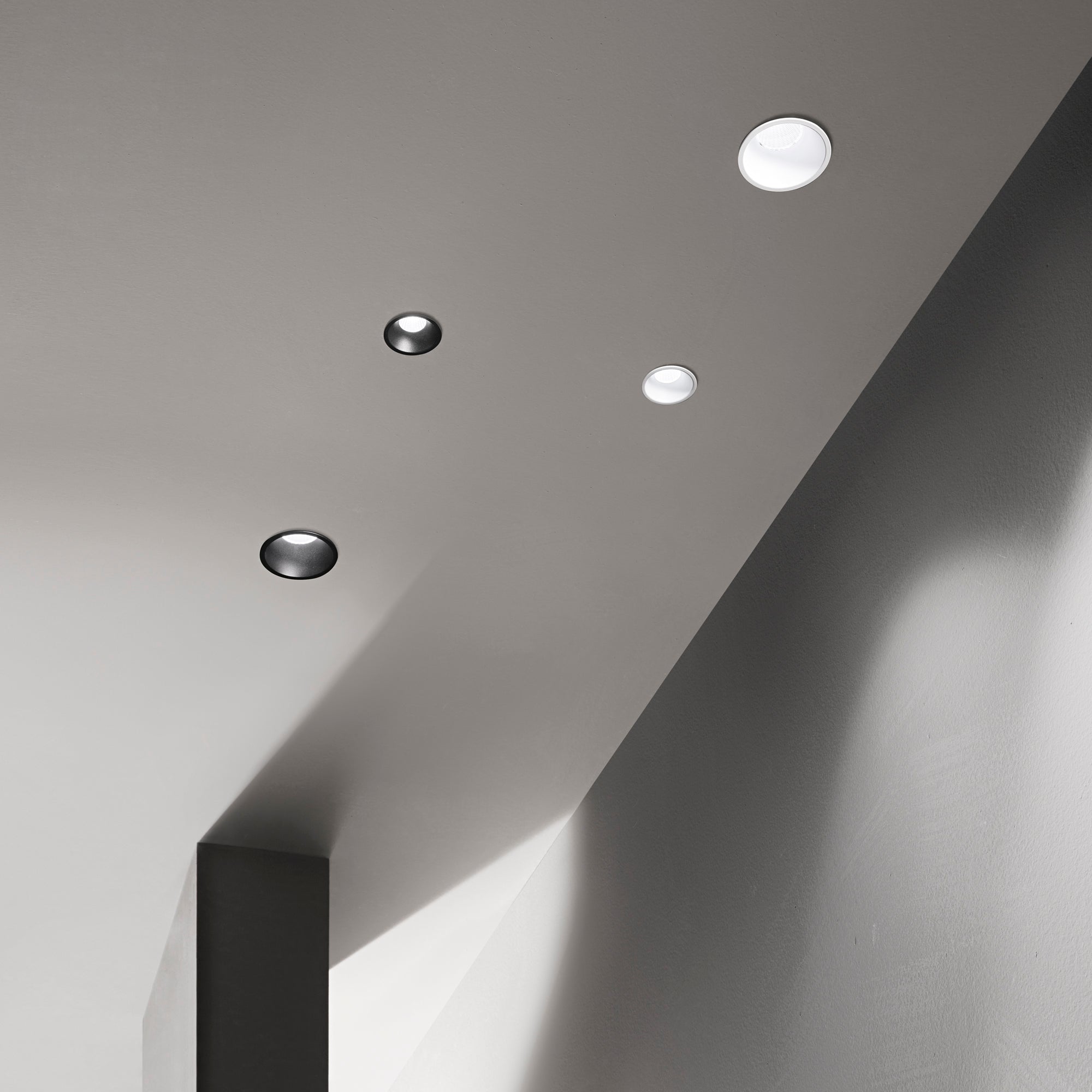 Incasso LED QUARK in alluminio con interruttore CCT per il cambio temperatura colore - FT-FeelThe