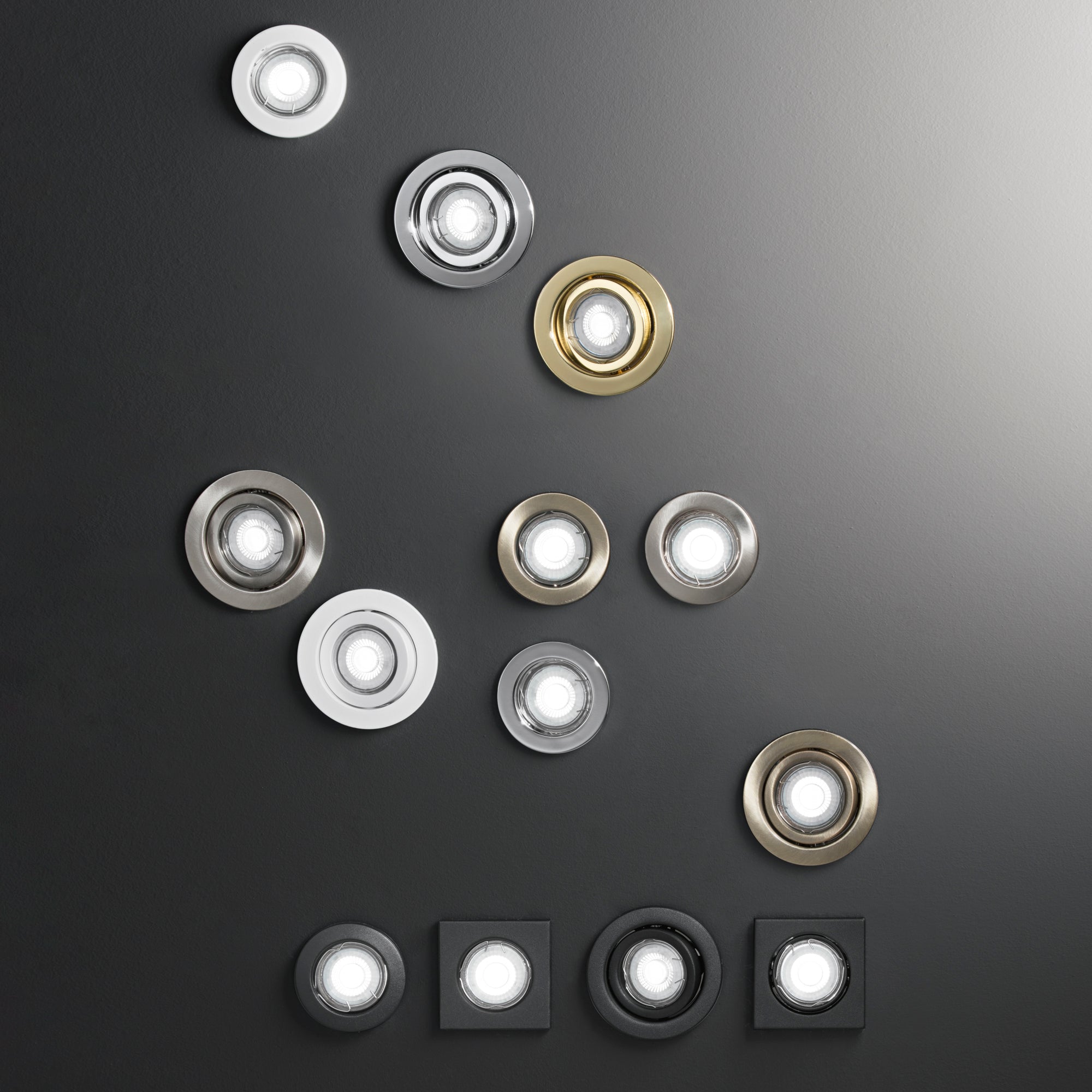 Struttura incasso REFLEX quadrata in metallo bianco - FT-FeelThe