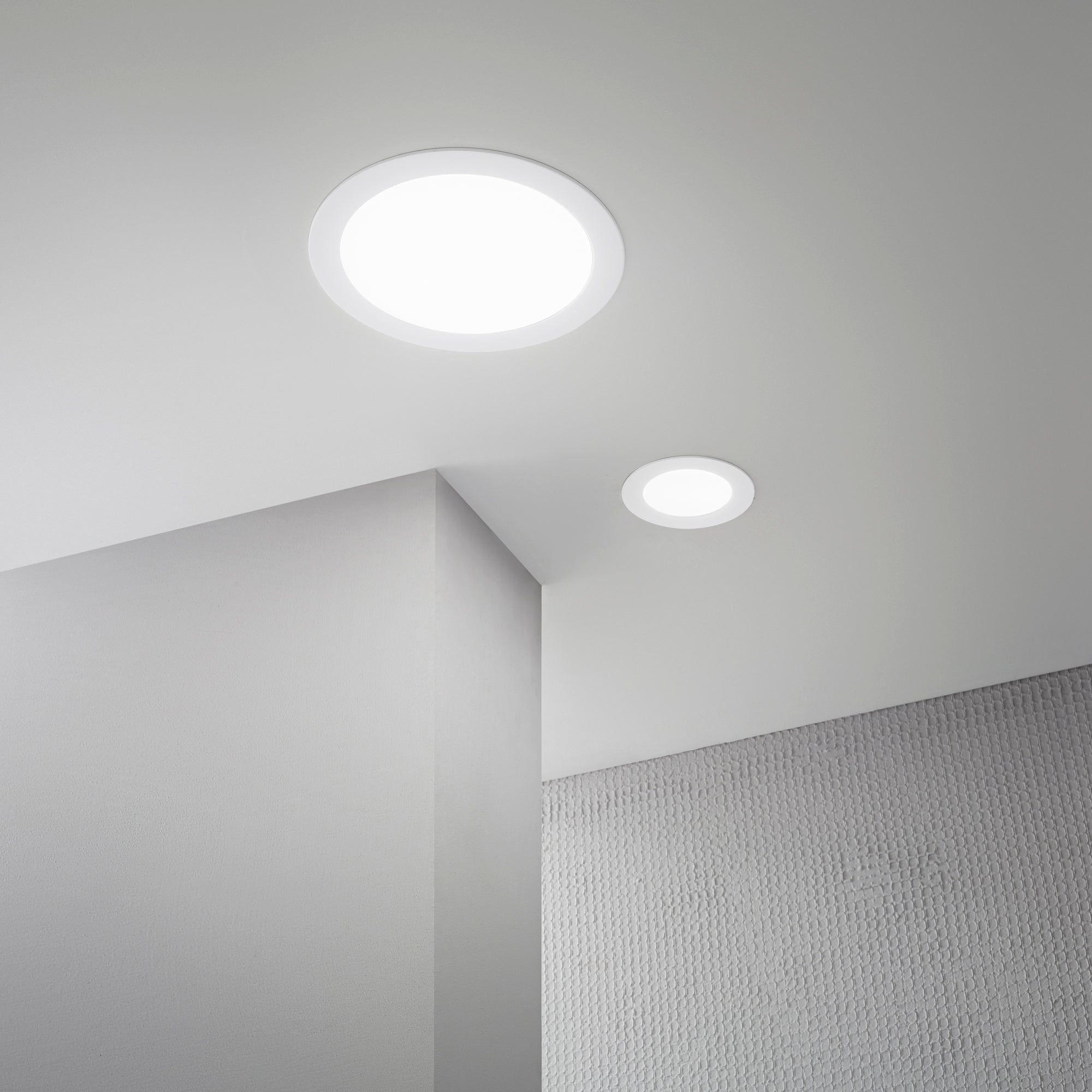 Incasso LED SLIM bianco in alluminio con interruttore CCT per il cambio temperatura colore - FT-FeelThe