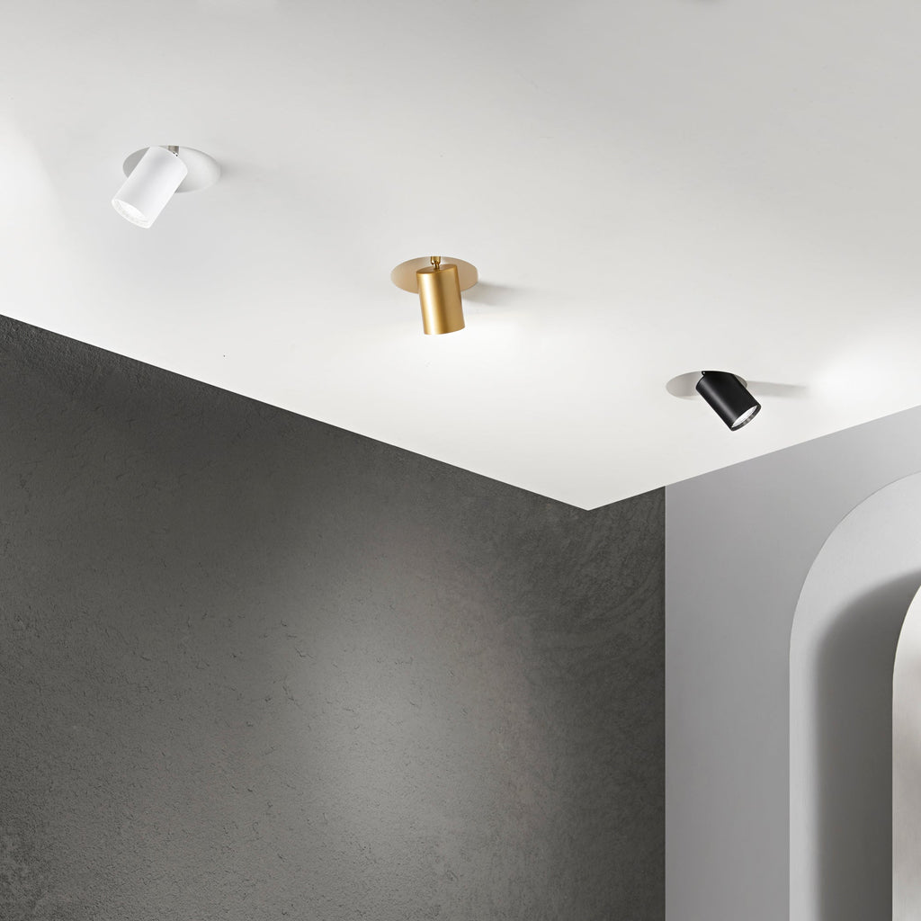 Faro VULKAN per incasso in gesso (1xGU10) - FT-FeelThe