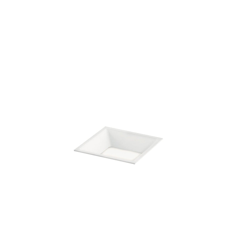 Incasso LED XANTO quadrato bianco satinato con luce antiflesso - FT-FeelThe