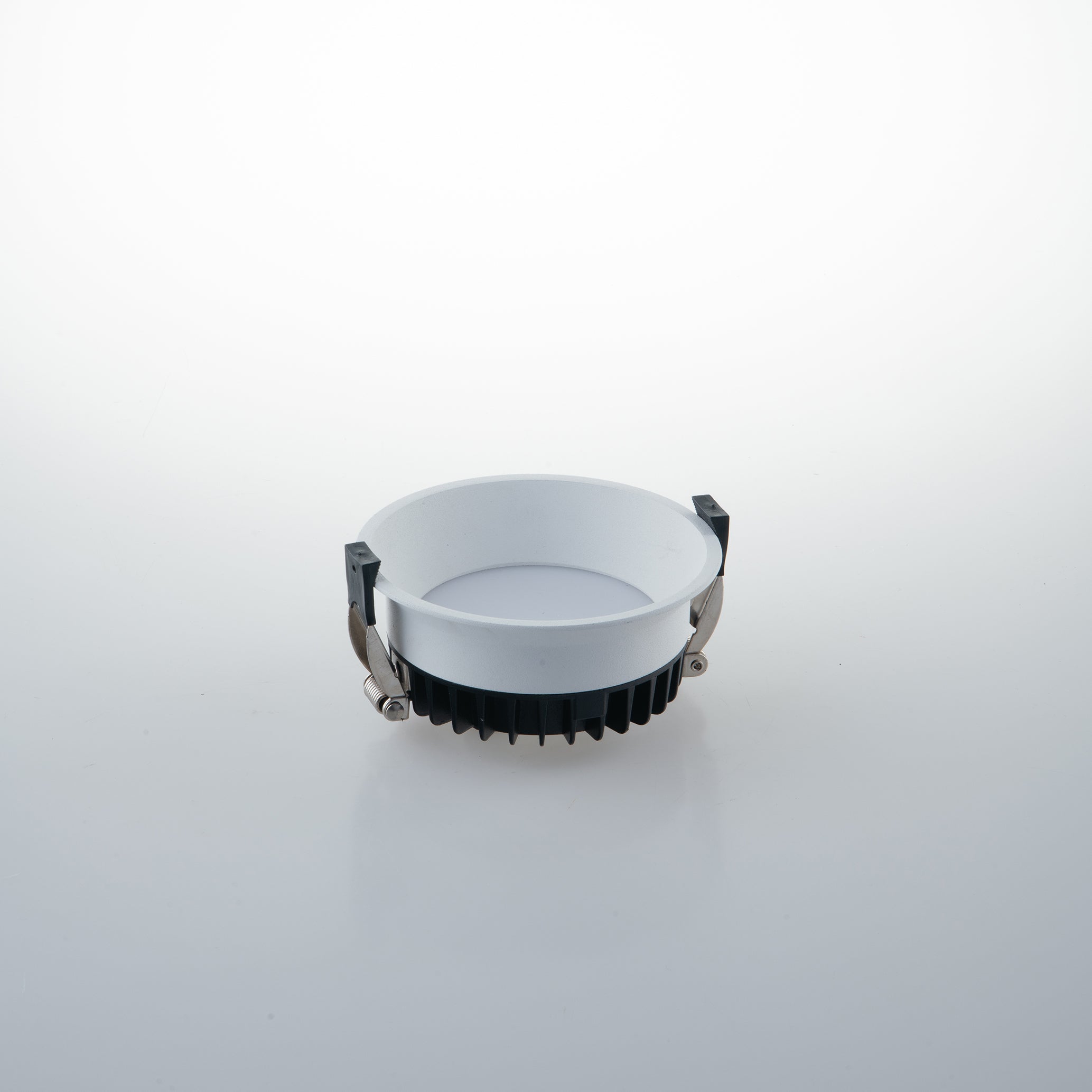 Incasso LED XANTO rotondo bianco satinato in alluminio pressofuso - FT-FeelThe