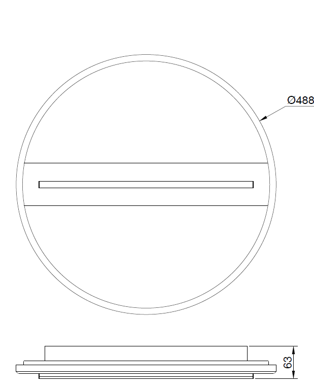 AZIMUTH LED ceiling light with CCT function