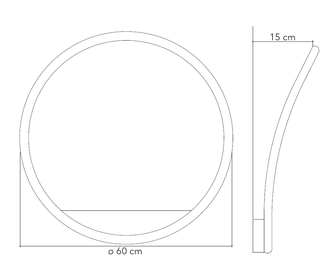 LINGER LED metal wall light with CCT function
