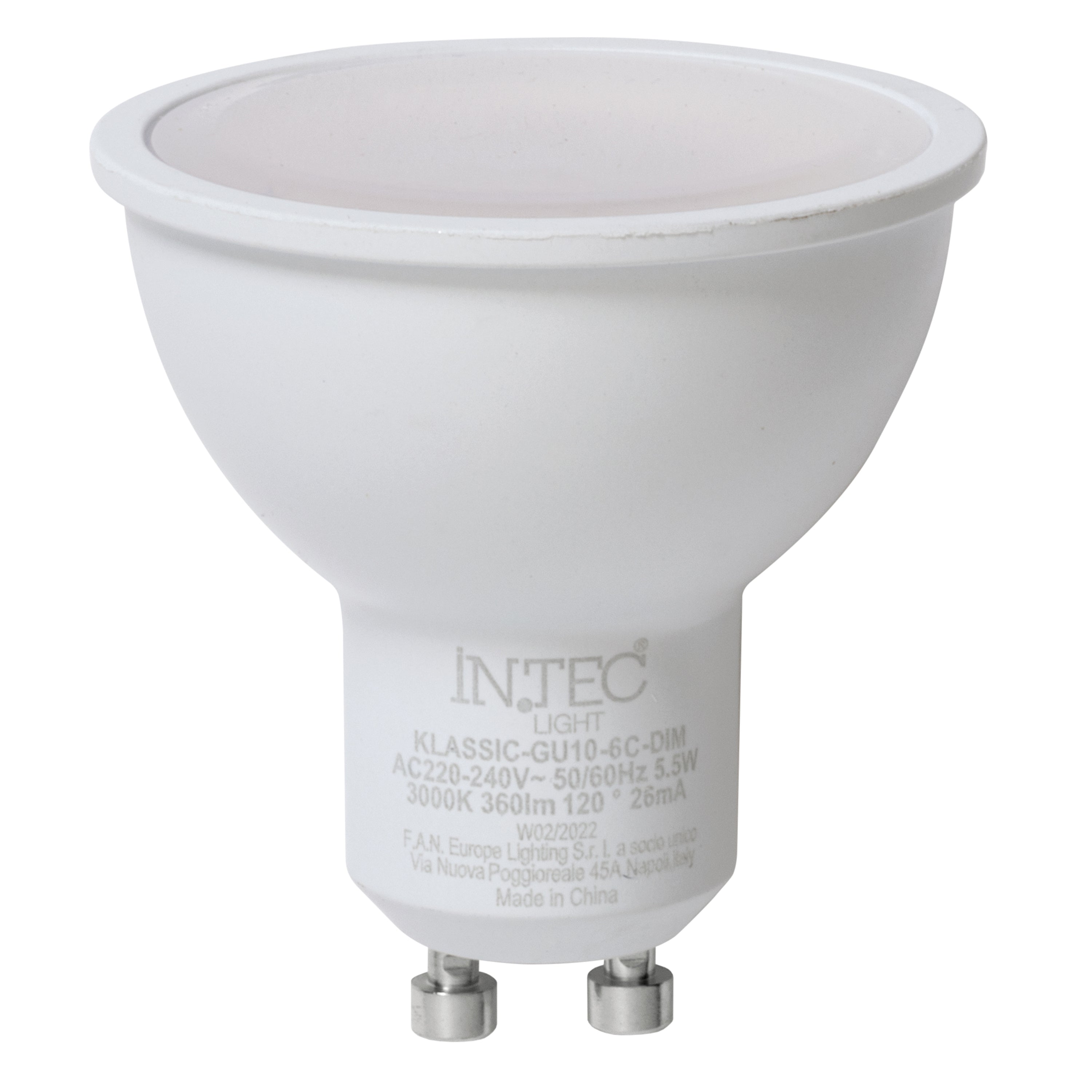 Lampadine LED KLASSIC dimmerabile 5,5W GU10 50mm - FT-FeelThe