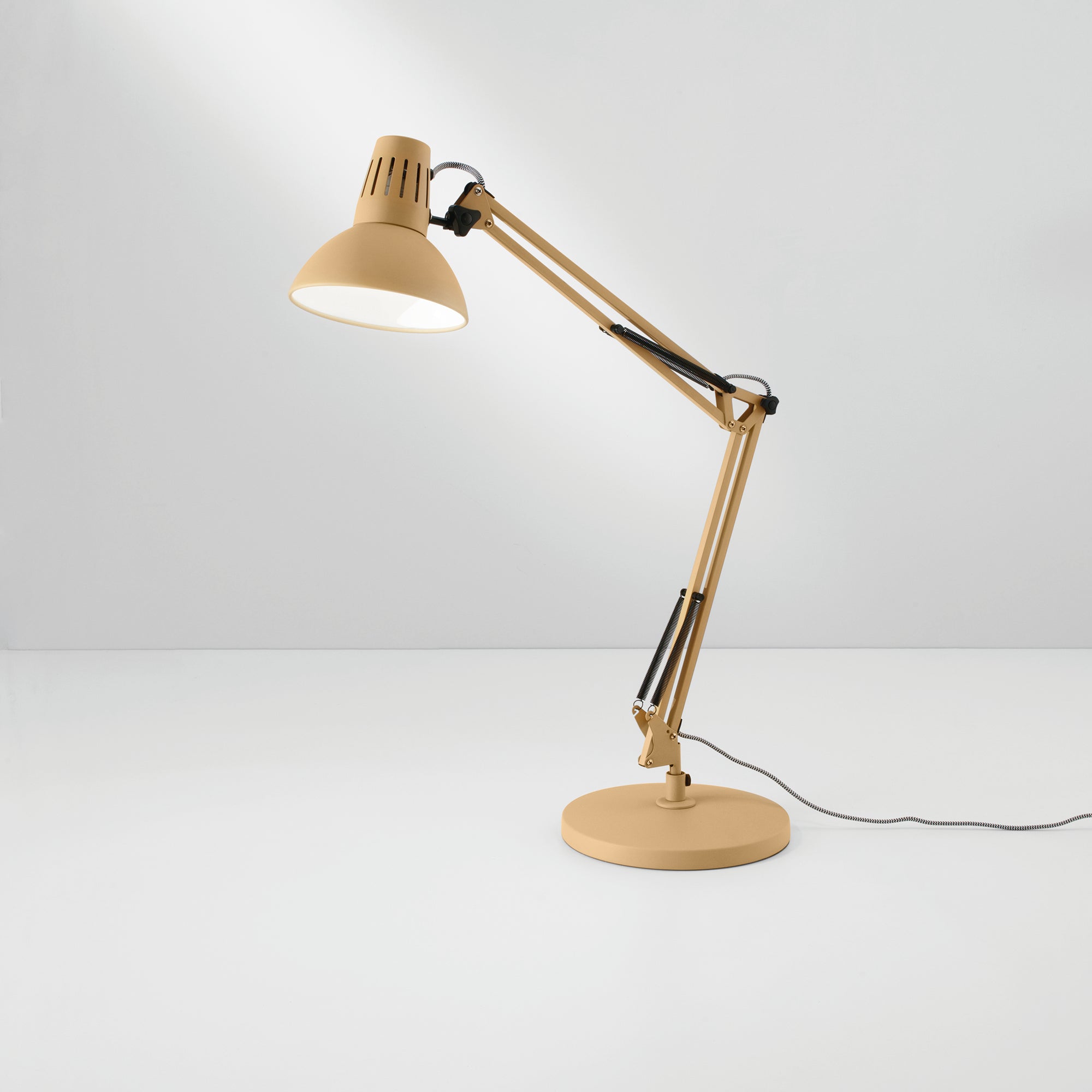 Lampada da tavolo verde ARTIFEX in metallo con altezza regolabile - FT-FeelThe