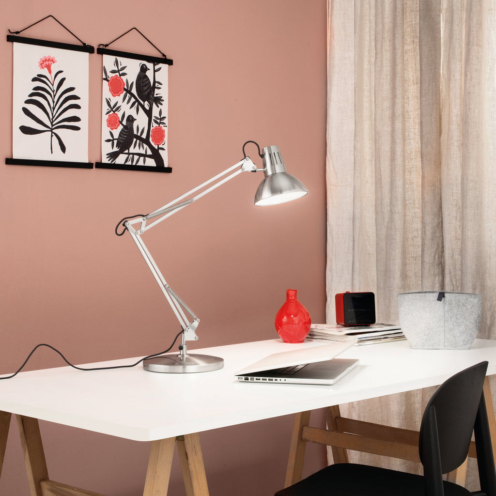 Lampada da tavolo verde ARTIFEX in metallo con altezza regolabile - FT-FeelThe