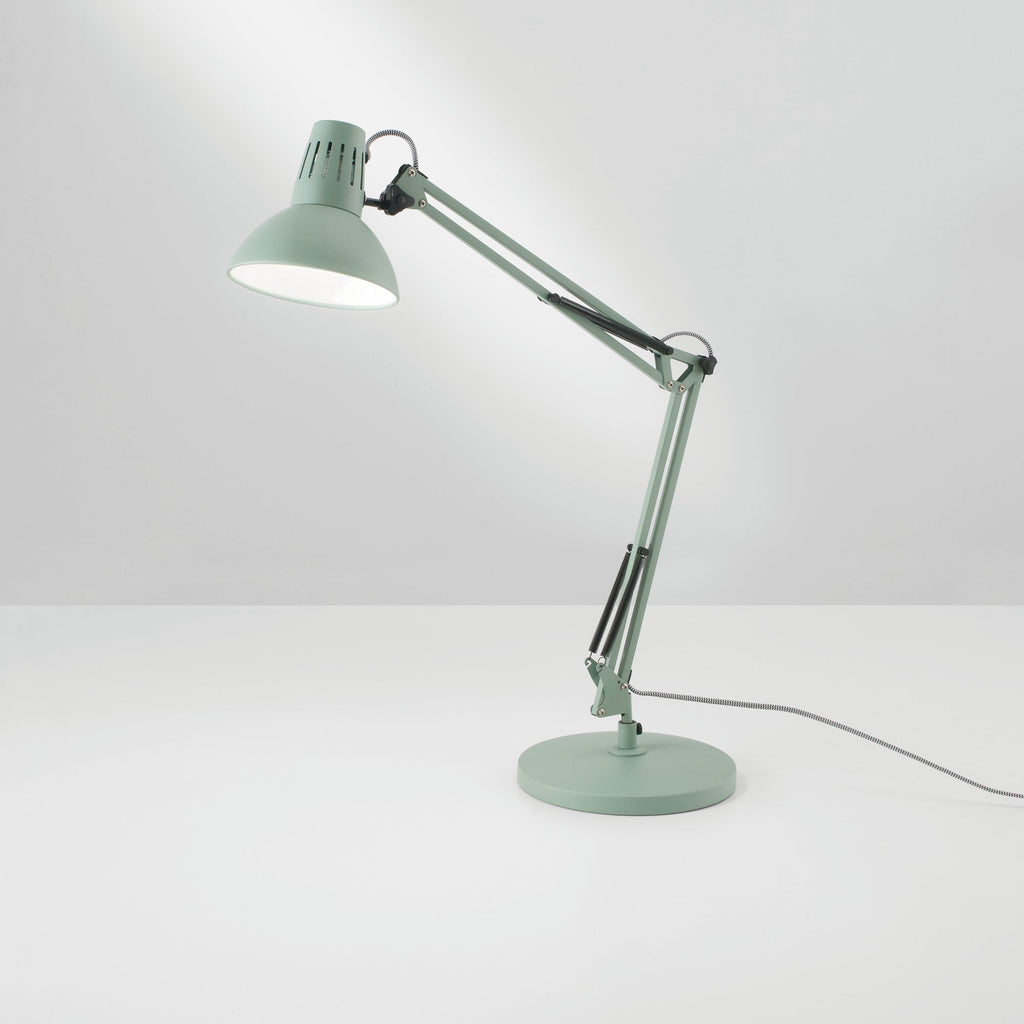 Lampada da tavolo verde ARTIFEX in metallo con altezza regolabile - FT-FeelThe