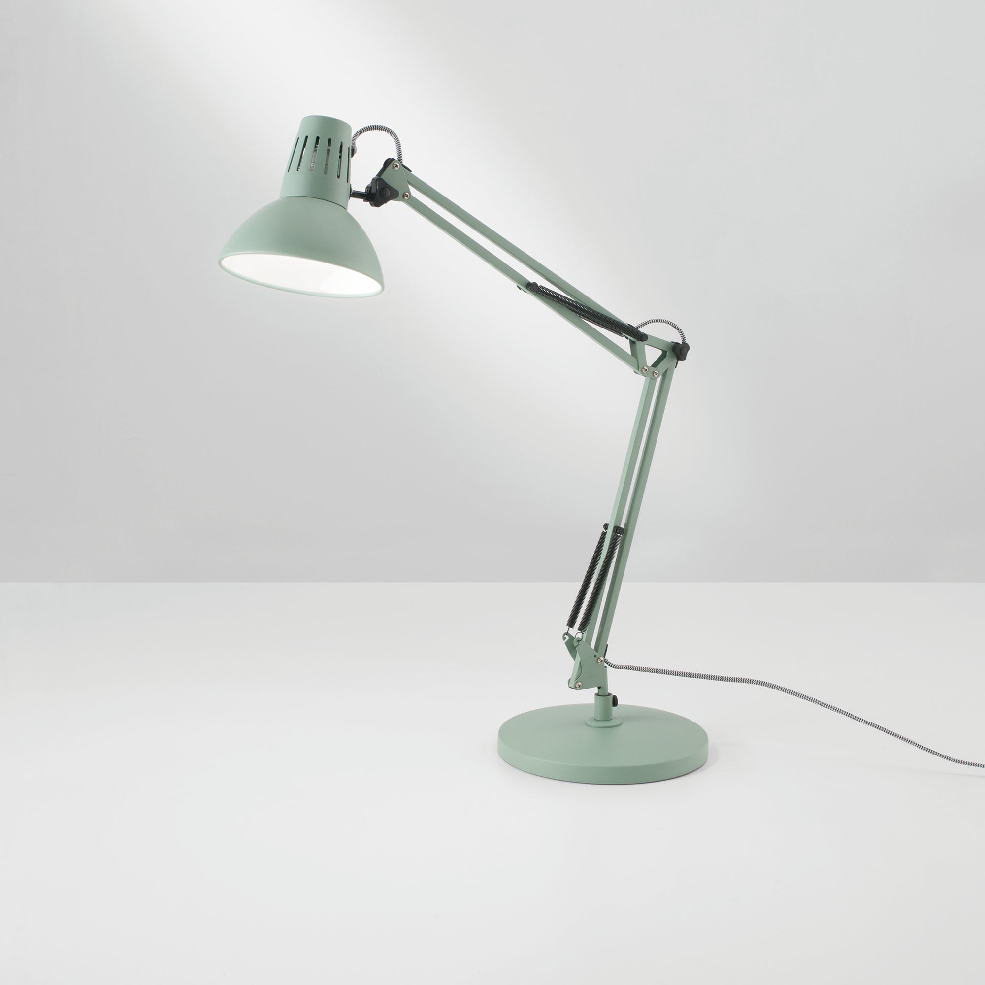 Lampada da tavolo verde ARTIFEX in metallo con altezza regolabile - FT-FeelThe