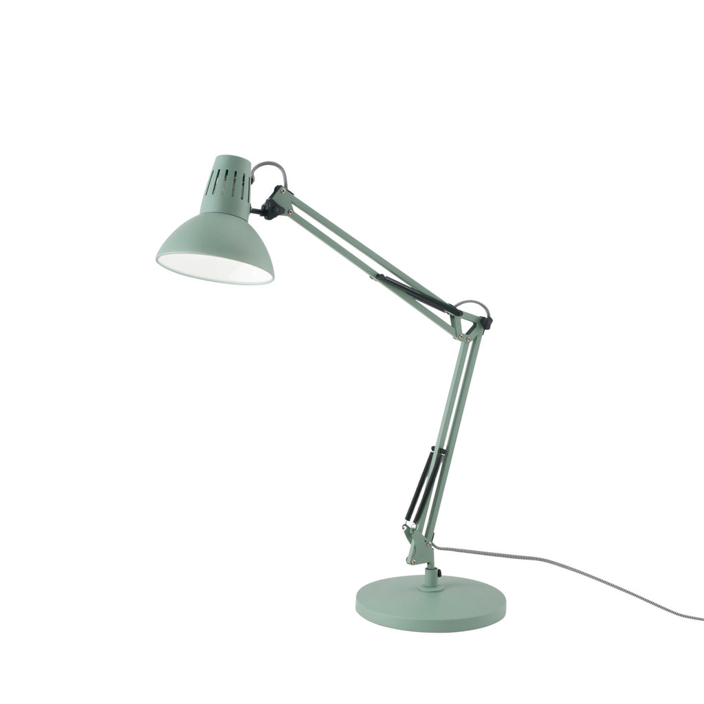 Lampada da tavolo verde ARTIFEX in metallo con altezza regolabile - FT-FeelThe
