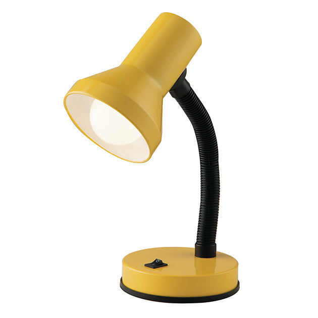 Lampada da tavolo LDT arancione in metallo con braccio flessibile - FT-FeelThe