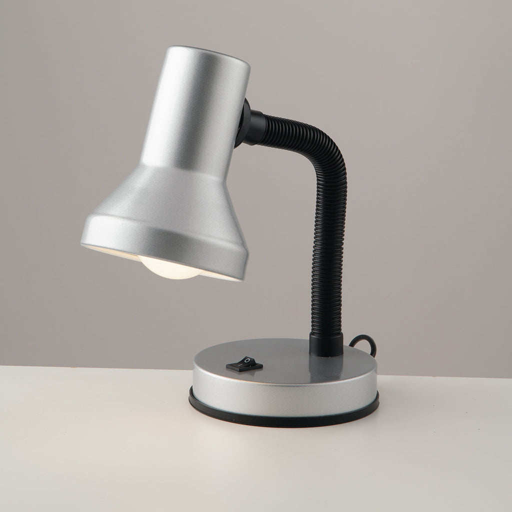 Lampada da tavolo LDT arancione in metallo con braccio flessibile - FT-FeelThe