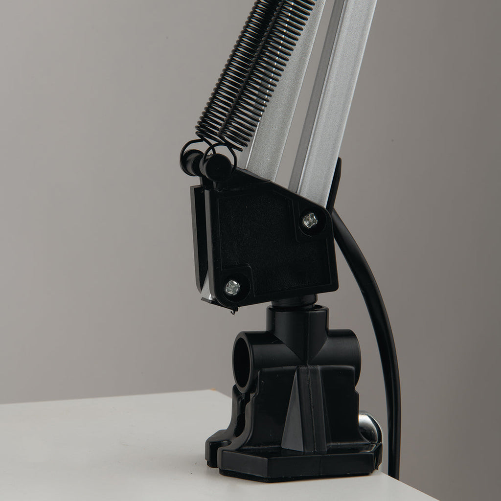 Lampada da lettura ARCHITETTO nera con braccio e diffusore orientabile in metallo - FT-FeelThe
