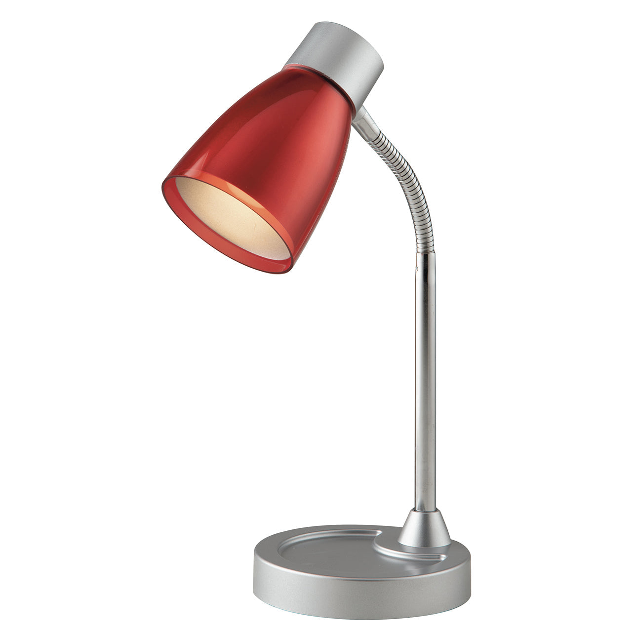 Lampada da tavolo ARKIMEDE rossa in metallo e plastica con diffusore orientabile - FT-FeelThe