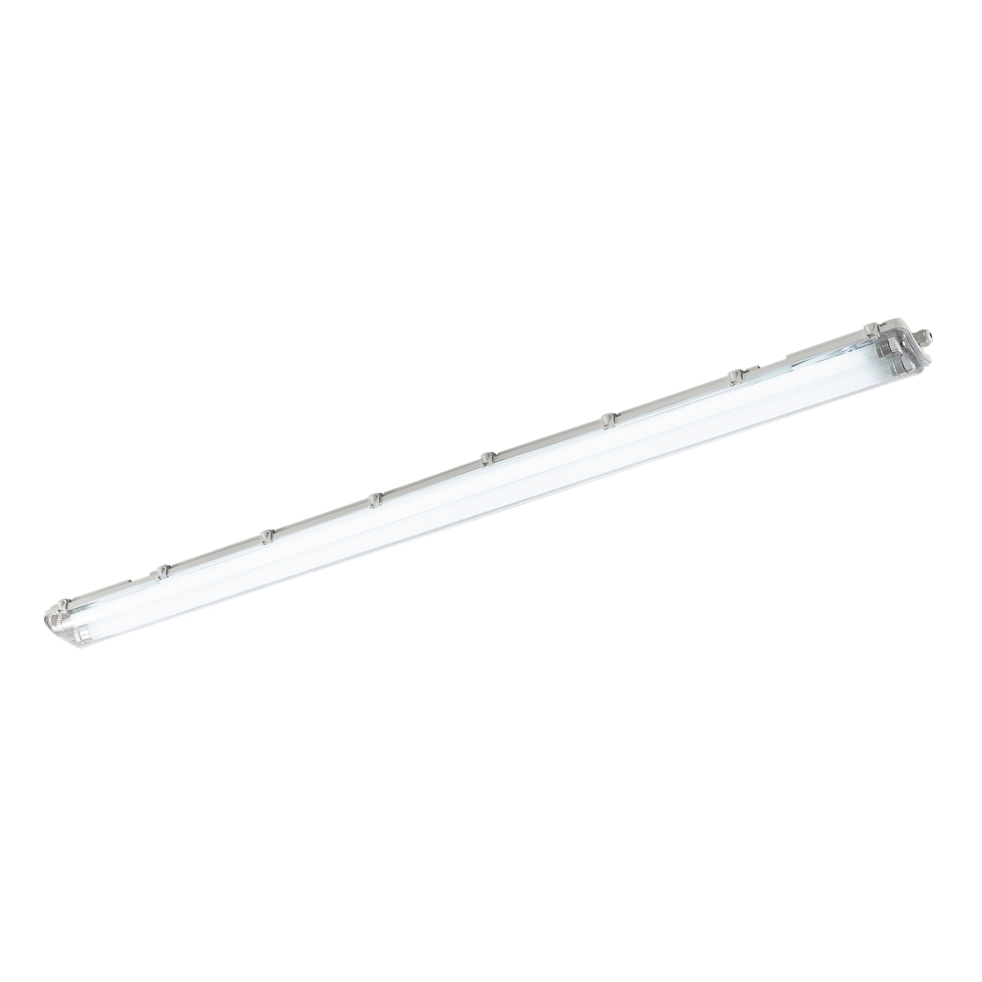 Plafoniera stagna ATLANTIC per tubi a LED bilampada in PC+PC. - FT-FeelThe