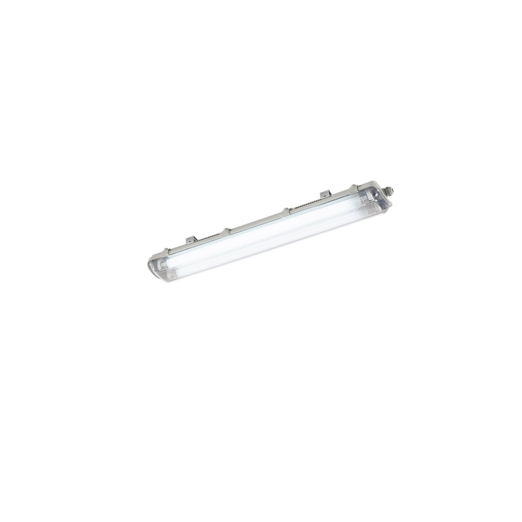Plafoniera stagna ATLANTIC per tubi a LED bilampada in PC+PC. - FT-FeelThe