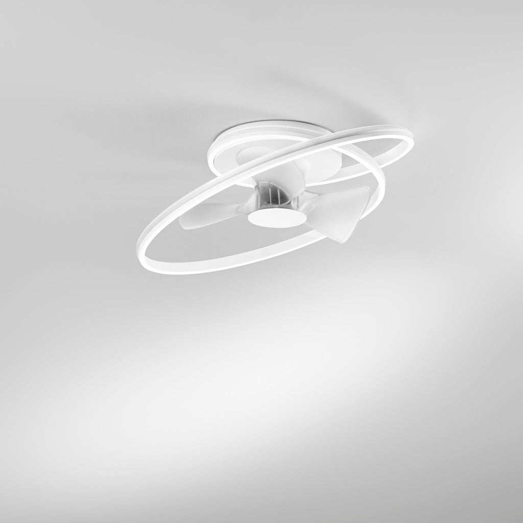 Plafoniera LED AUSTER con Ventilatore 65W Rainbow+ CCT Bianco - FT-FeelThe