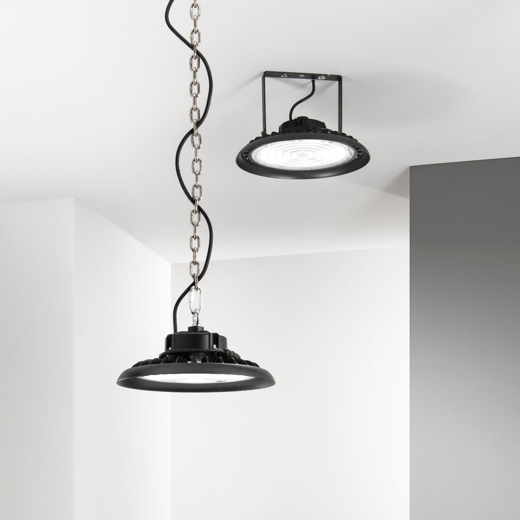 Faro LED High-Bay AVATAR in alluminio nero 4000K IP65 - FT-FeelThe