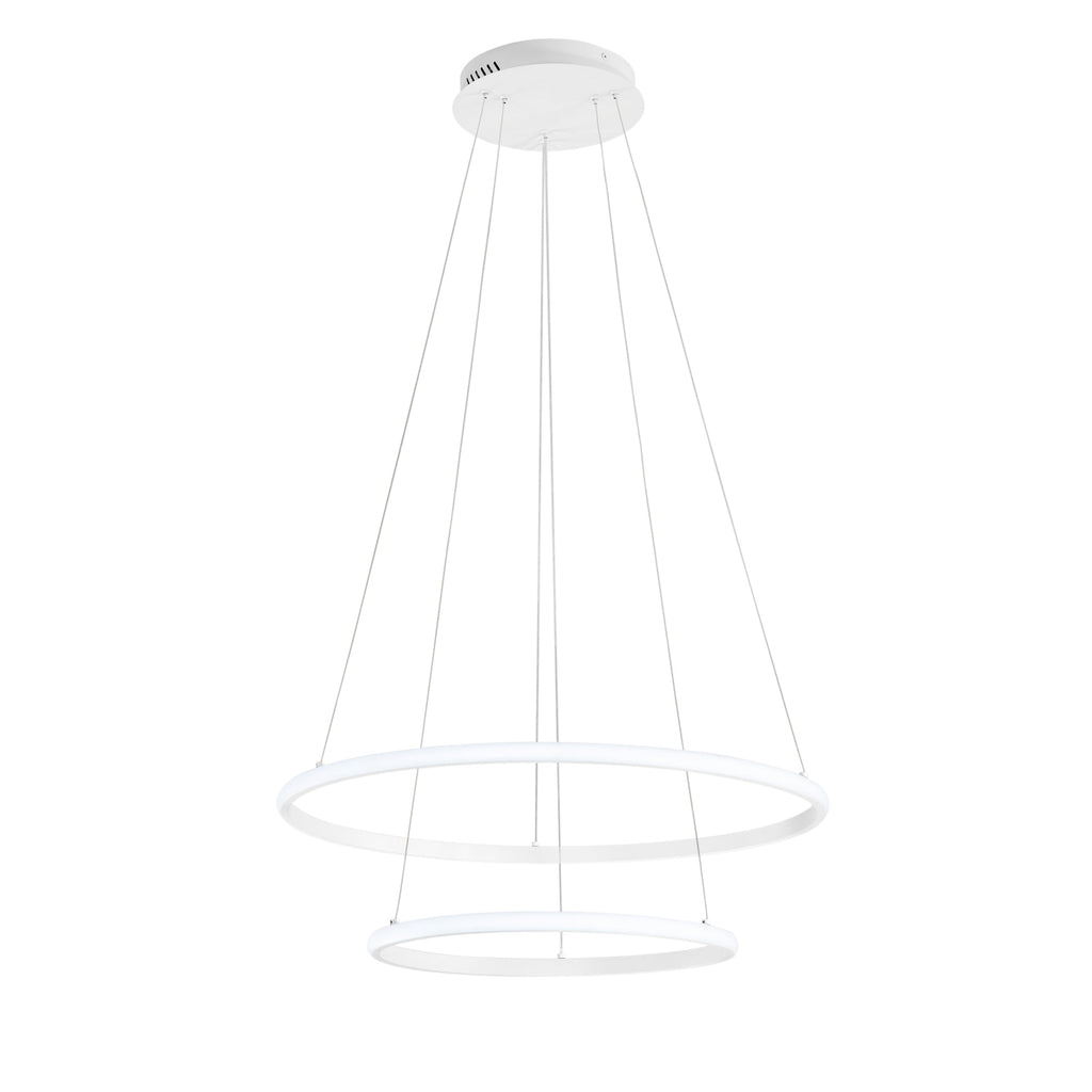 AXIS LED pendant light with CCT function and double circular element 