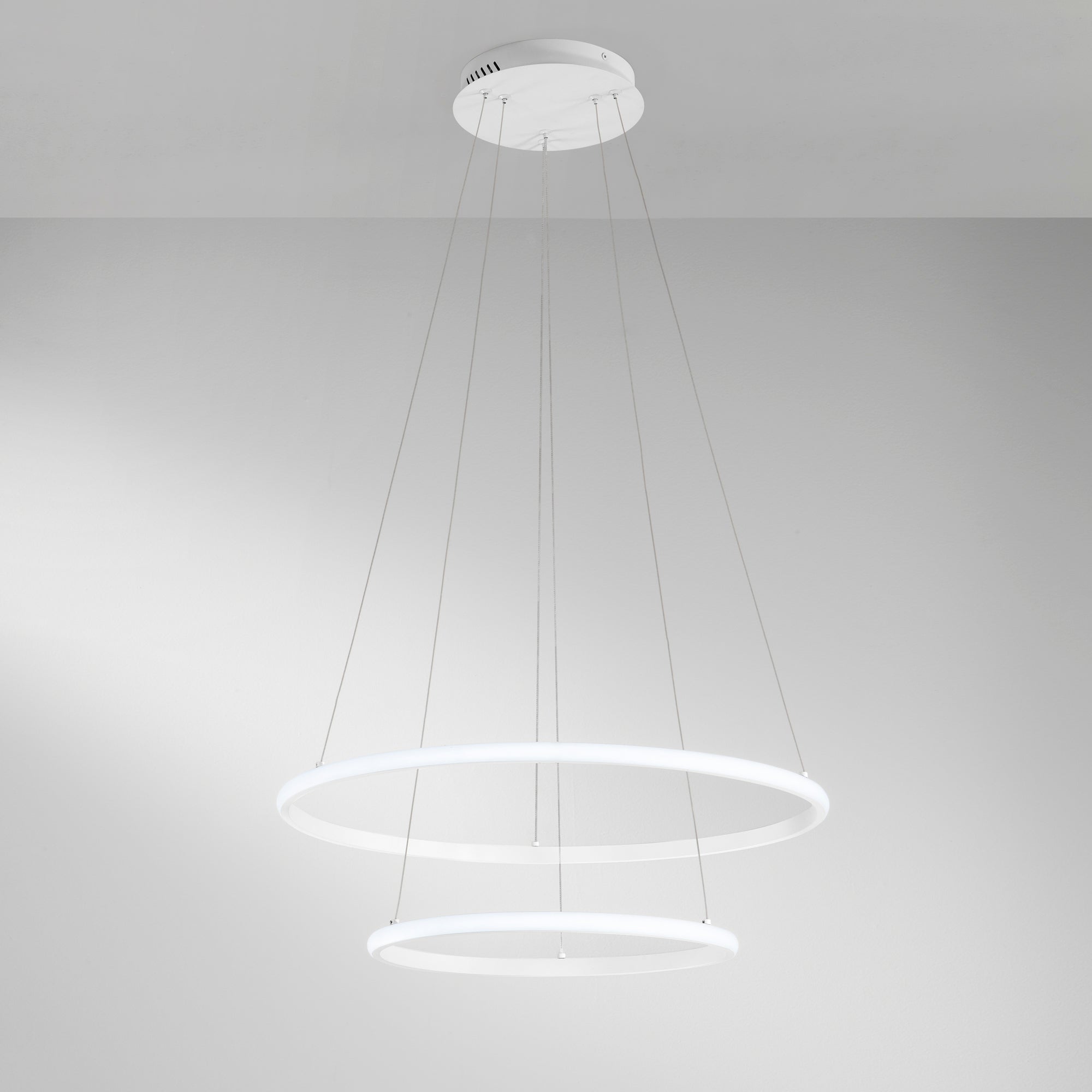 AXIS LED suspension with CCT function and RGB function with double circular element 