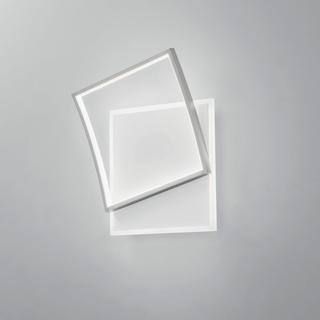 Plafoniera LED AYRTON quadrata, con interruttore CCT per il cambio temperatura colore - FT-FeelThe